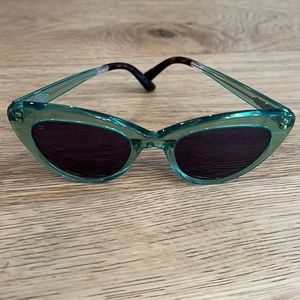 Toms green cateye sunglasses